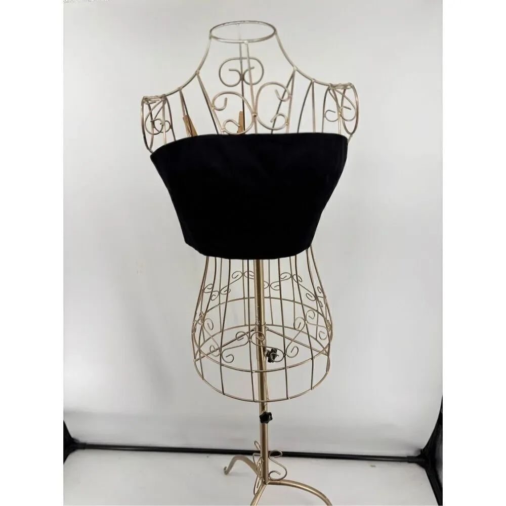 STAUD Nyla Black Strapless Top Size 2 NWT
